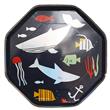 Plato fondo de mar con iris 10u