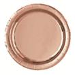 Plato redondo gde. liso met Rose Gold 10u