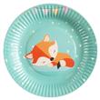 Platos aqua Zorrito 6u