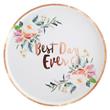 Plato flat redondo Best Day Ever 10u