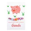 Kit souvenir Pulsera Granja rosa. Pers
