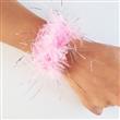 Pulsera brazalete plumas rosas