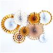 Rosetas Set met Doradas con blanco 8u