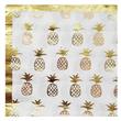 Servilleta gde. met dorada borde y Ananas foil 20u