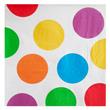 Servilleta gde. lunares de colores grandes 20u