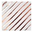 Servilleta gde. met rayas oblicuas rose gold 10u