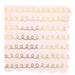 Servilleta onditas rosa Curly oro 20u
