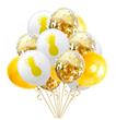 Globos Set ananá con confetti x15