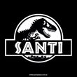 Stickers cuad. Jurassic Rex 16u Pers