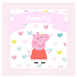 Stickers cuad. Peppa Pig Pastel 16u Pers