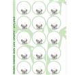 Stickers plancha redondas para personalizar Koala 15u