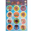 Stickers red. plancha Power Rockers 12s 1u