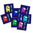 Stickers cuad. Among us 16u Pers