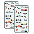 Stickers en planchitas Autitos Vintage 6u