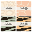 Stickers cuad. Safari Glam 16u Pers