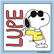 Stickers cuad. Snoopy 16u Pers