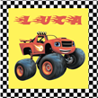 Stickers cuad. Monster truck 16u Pers