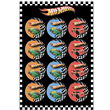 Stickers plancha redondas Hot wheels 12s 1u