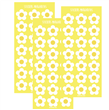 Stickers en planchitas Margaritas 6u