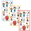 Stickers en planchitas Snoopy 6u