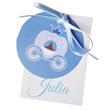 Tarjetitas dobles con cinta Cenicienta 16u Pers