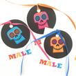 Tarjetitas dobles con cinta Coco 16u Pers