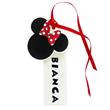 Tarjetitas dobles con cinta Minnie Oro 16u Pers
