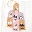 Tarjetas largas con borde Dogs 20u Pers