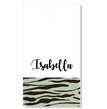 Tarjetas largas con cinta dorada Safari verde Glam 12u