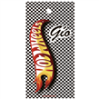 Tarjetas largas con cinta Hot wheels 15u