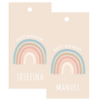 Tarjetas largas con cinta Nordic Rainbow 20u