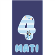 Tarjetas rectangulares Bluey 20u Pers