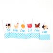 Tarjetas largas con hilo Granja Celeste 24u Pers