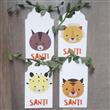 Tarjetas largas con cinta de hojitas Safari 12u