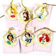 Tarjetitas dobles con cinta Princesas 16u Pers