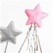 Varitas estrellas con cintas plateadas (solo plateada)