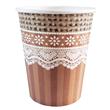 Vaso arpillera y encaje 6u