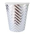 Vaso met plateado zig zag 10u
