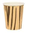 Vasos Safari tigre naranja 10u