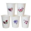 Vasos flores aplicadas vintage 6u