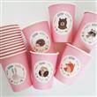 Vasos rosa Bosque 6u