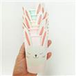 Vaso aplique Conejito pastel 6u