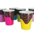 Vasos choco y grana 6u