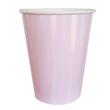 Vaso liso rosa Iridiscente 6u