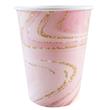Vaso marmolado rosa 6u