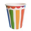Vasos rayas multicolor 6u