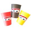 Vasos Ojos Cars 6u