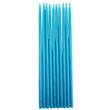 Velas perladas turquesa 10u