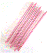 Velas finitas de gibre rosas 6u