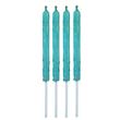 Velas de gibré mediana aguamarina 4u